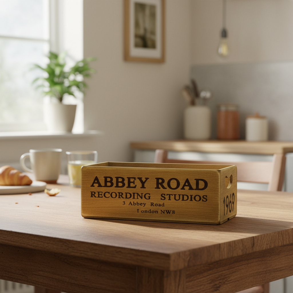 Antiqued "Abbey Road" Wooden Box