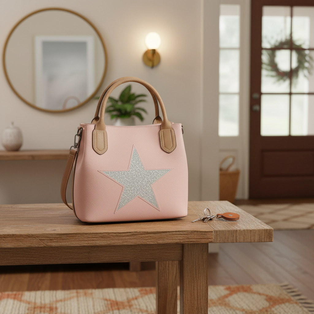 2290 Canvas Star Tote Bag: NUDE