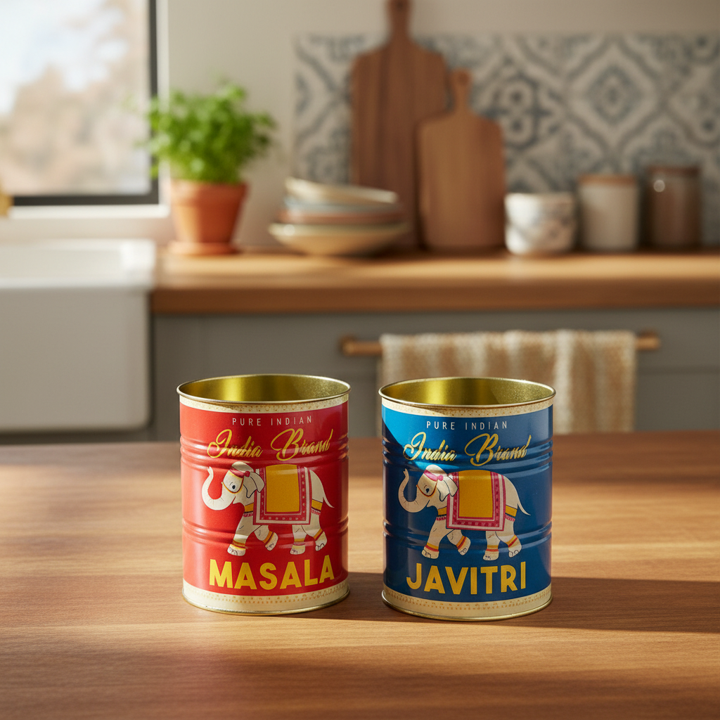 Medium Storage Tins (Set of 2) - Masala And Javitri