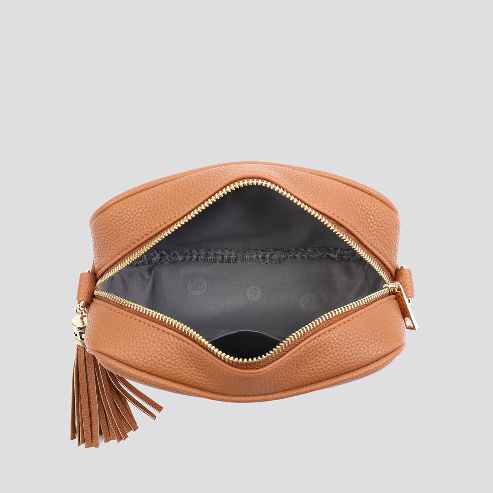 Premium Vegan Leather Camera Star Crossbody Bag #JNY3435AW26: SILVER