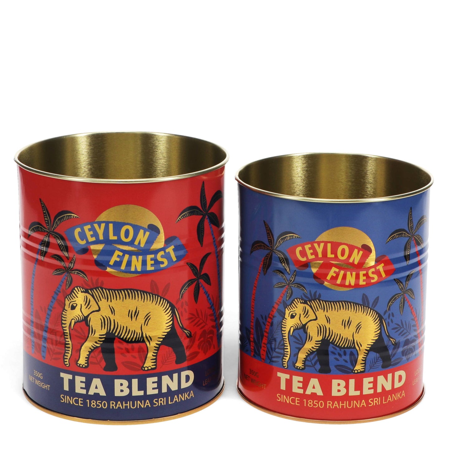Medium storage tins (set of 2) - Ceylon Finest