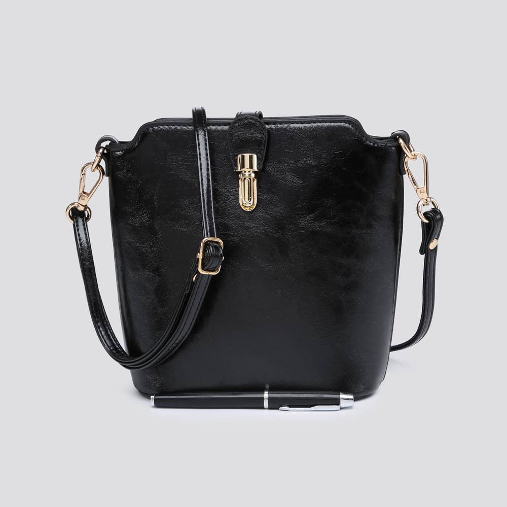 Premium Grade Vegan Leather Crossbody Bag # JNY2157S2526: PINK