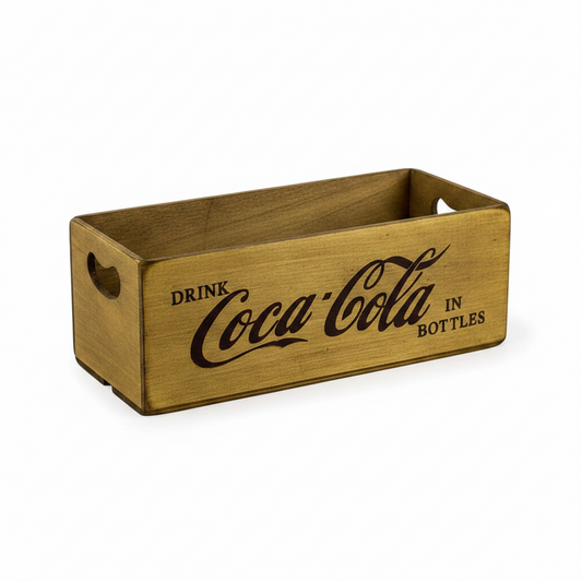 Antiqued Coca Cola Wooden Box