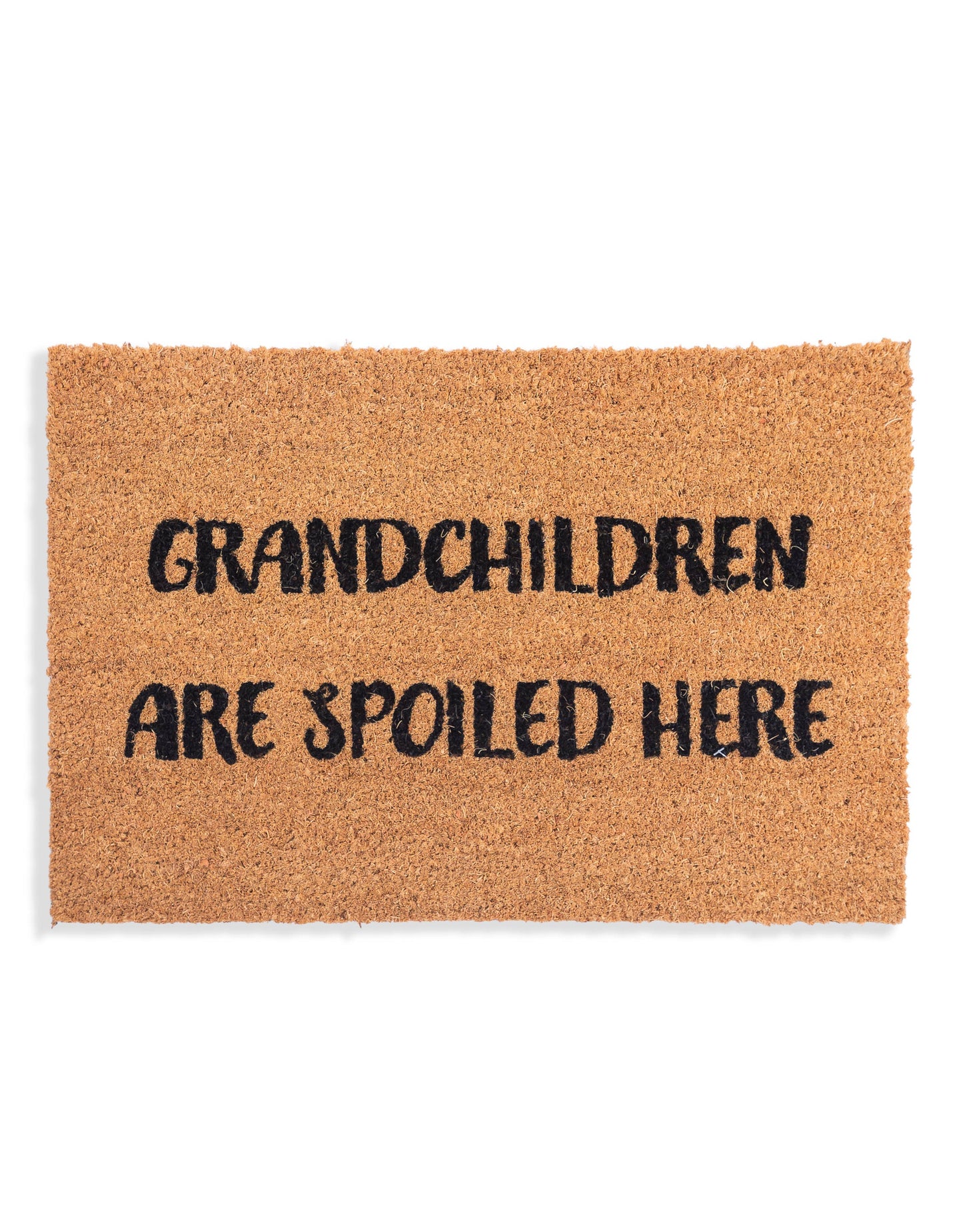 "Grandchildren Are Spoiled Here" Doormat