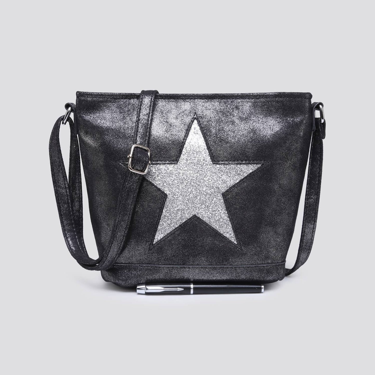 Fabric Star Small Crossbody Bag # 1191: PINK
