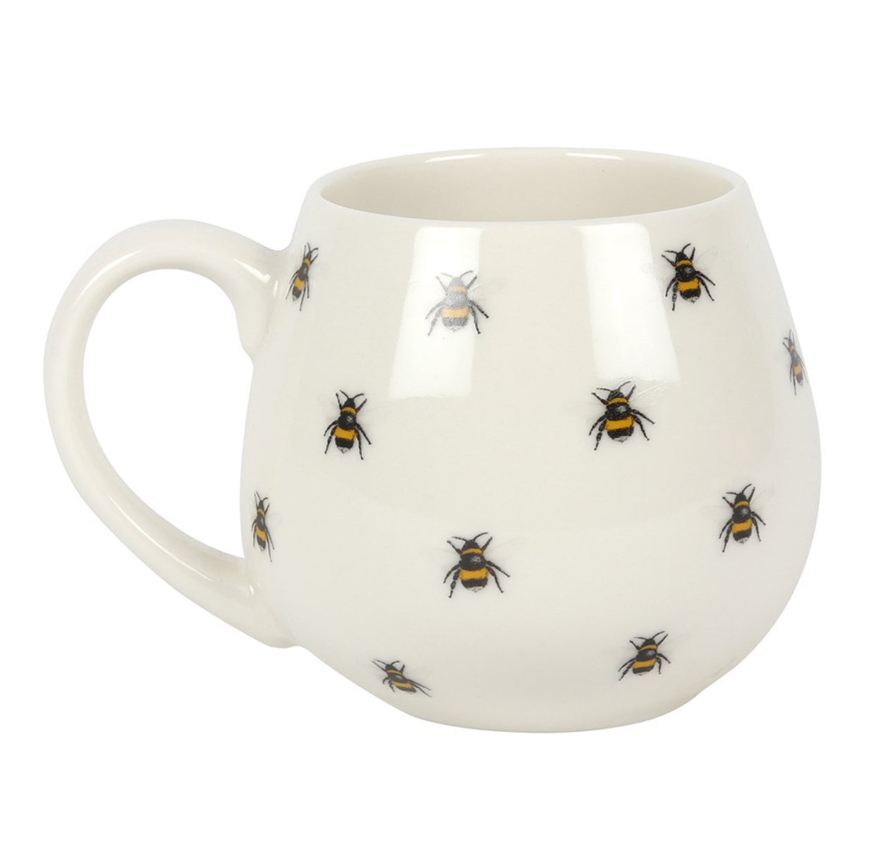 Gorgeous bee print rounded mug