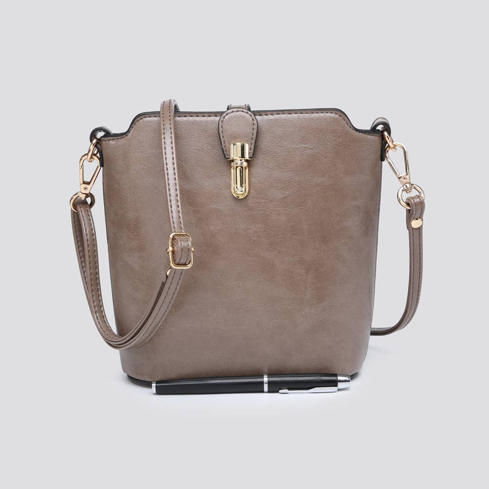 Premium Grade Vegan Leather Crossbody Bag # JNY2157S2526: PINK