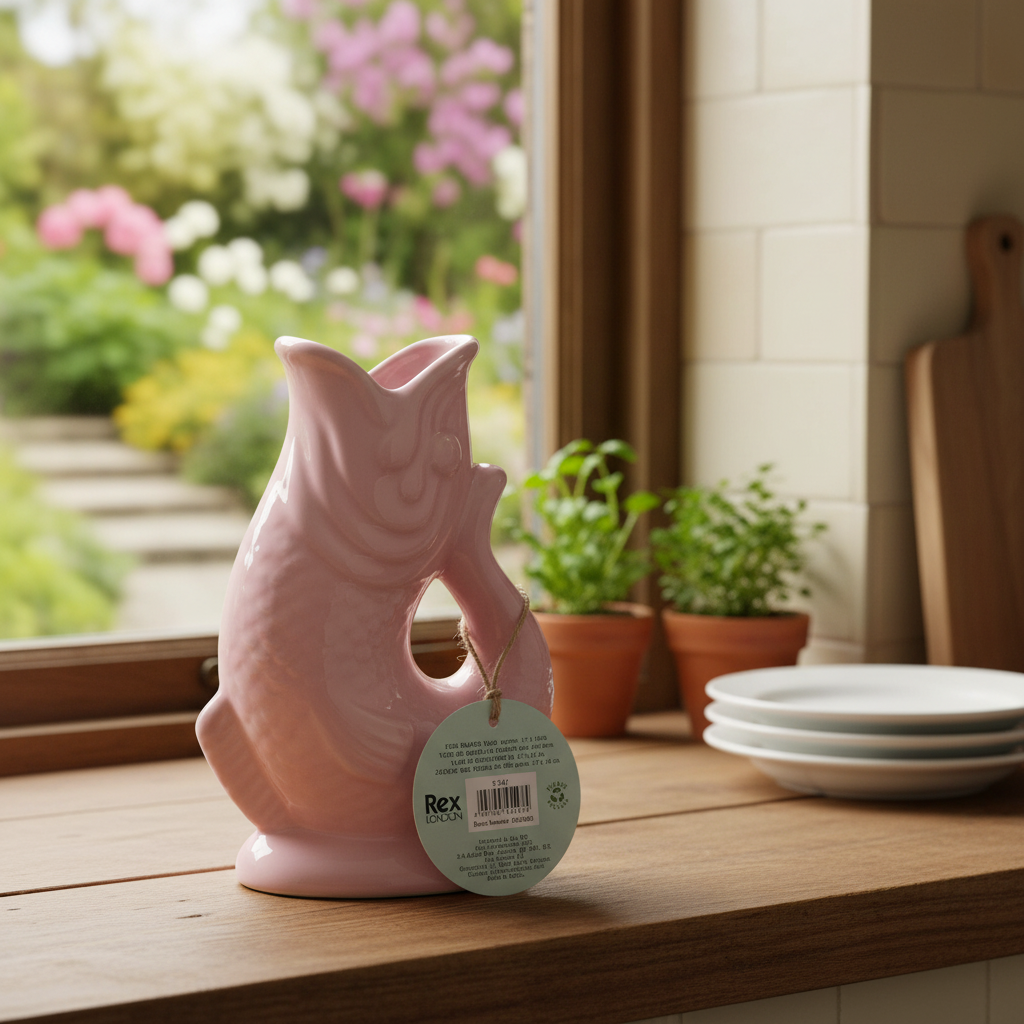 Ceramic fish vase - Pink