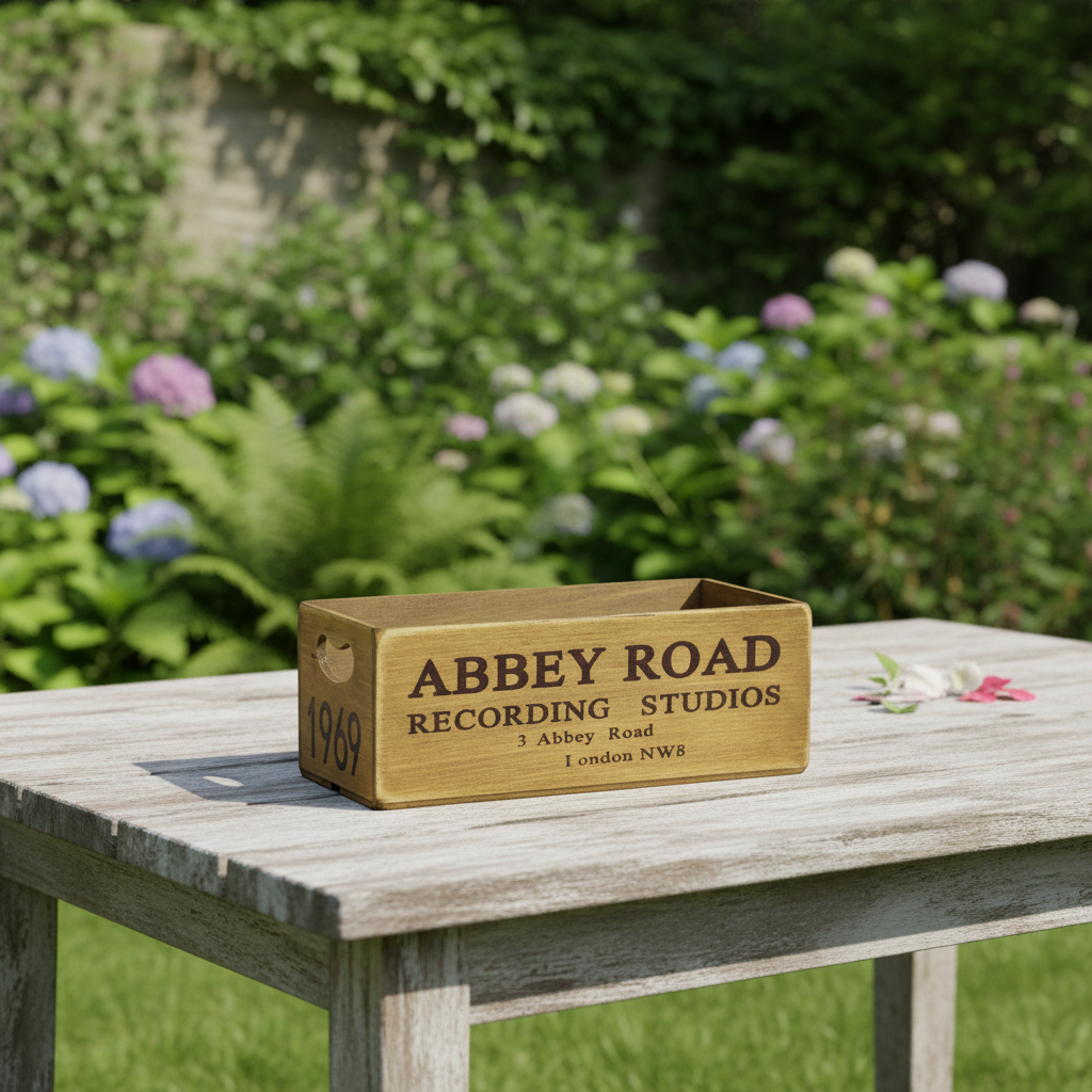 Antiqued "Abbey Road" Wooden Box