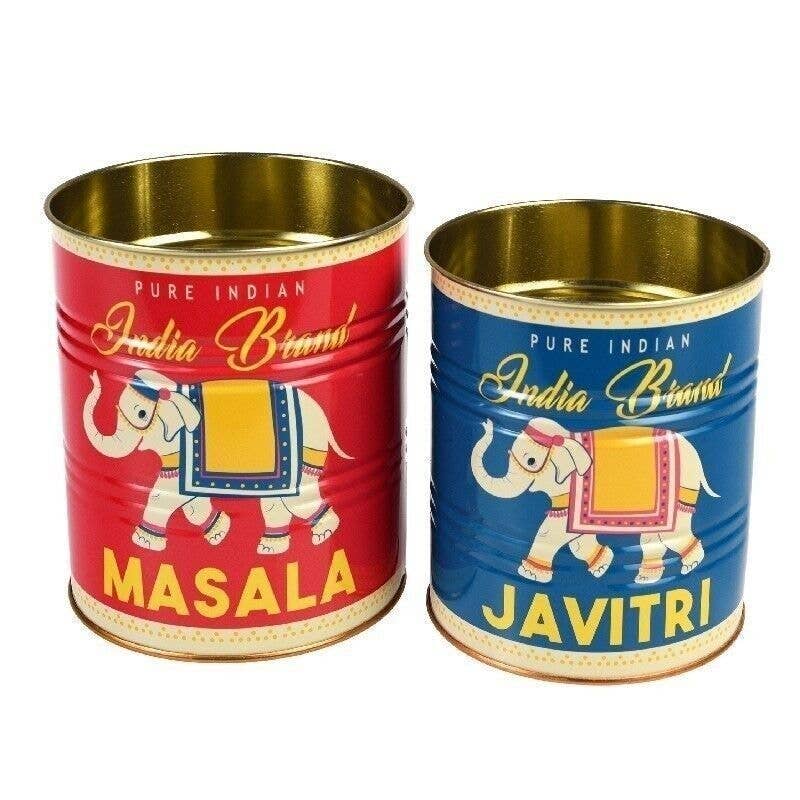 Medium Storage Tins (Set of 2) - Masala And Javitri