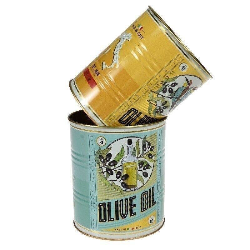 Medium Storage Tins (Set of 2) - Olive Oil