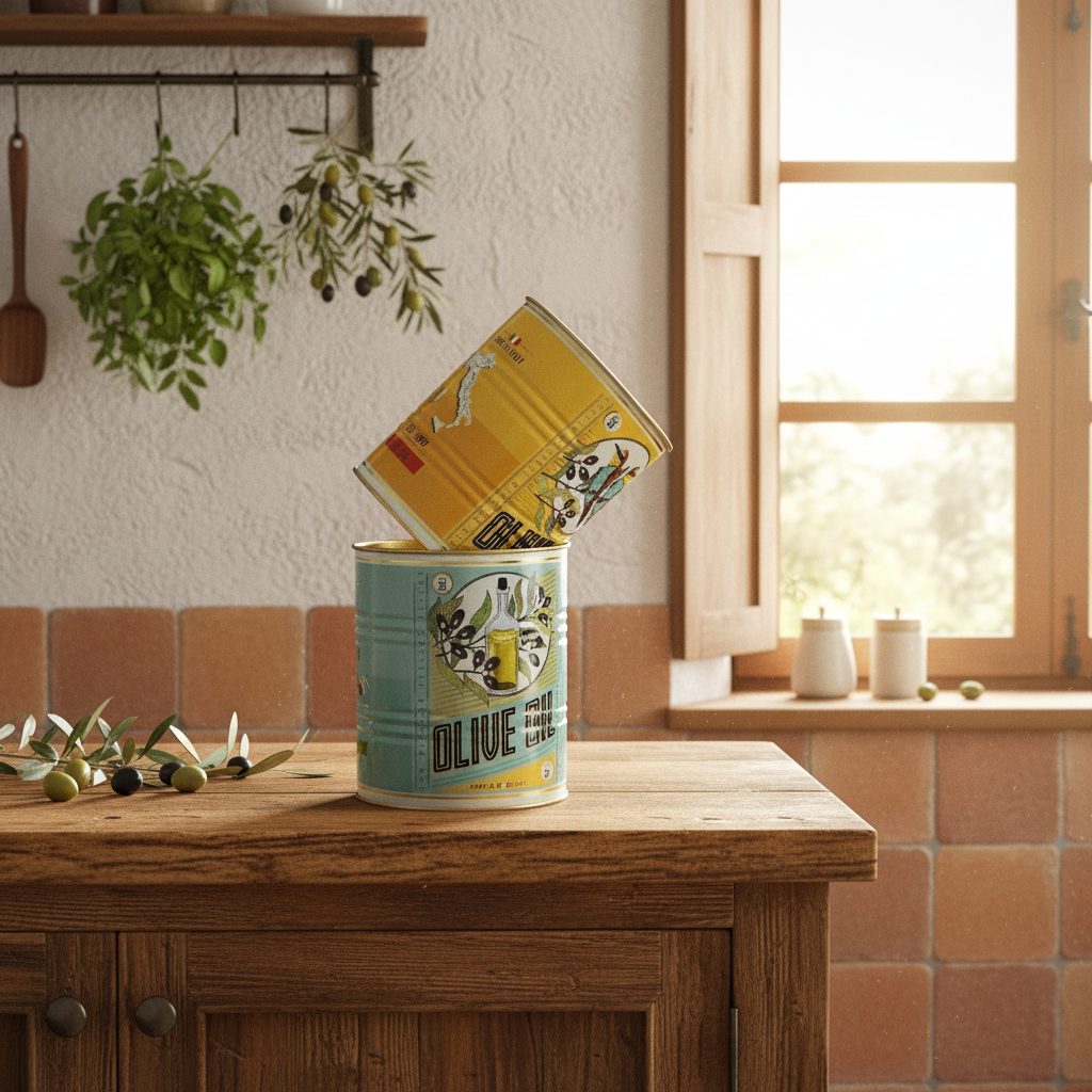 Medium Storage Tins (Set of 2) - Olive Oil