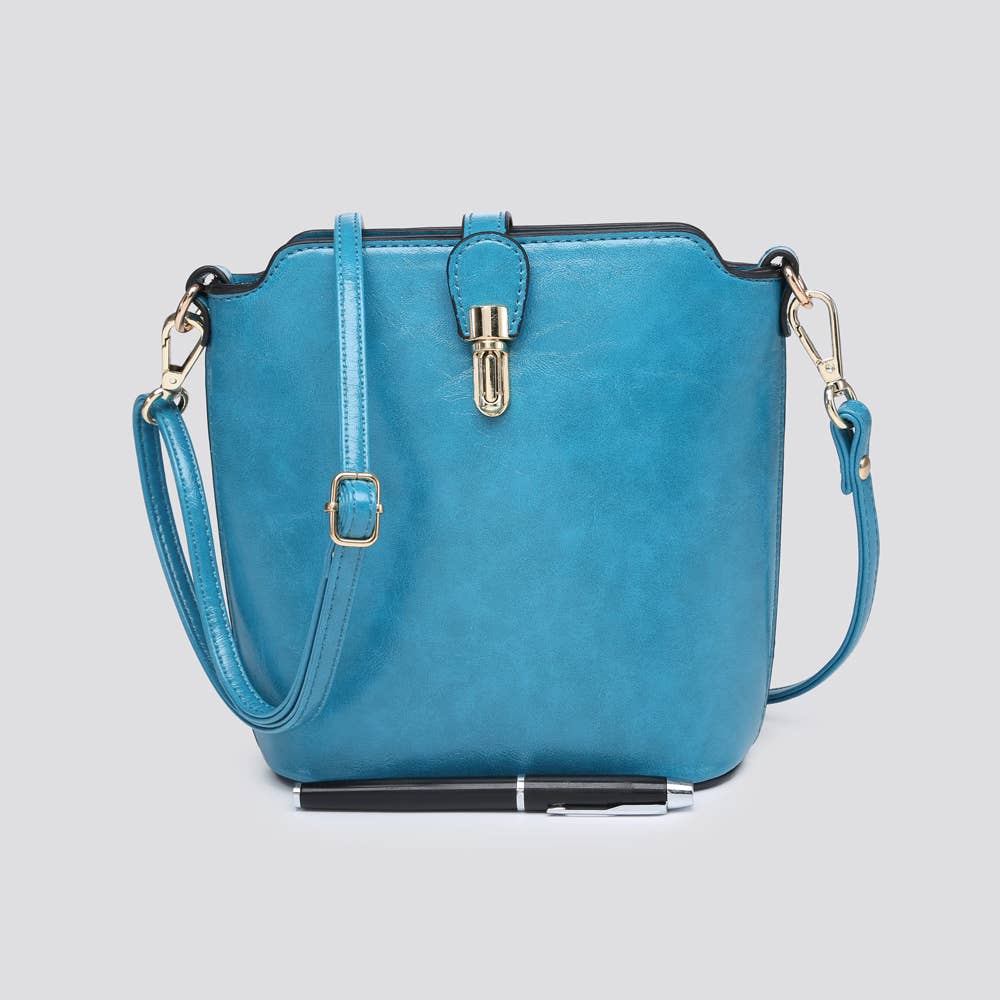 Premium Grade Vegan Leather Crossbody Bag # JNY2157S2526: PINK