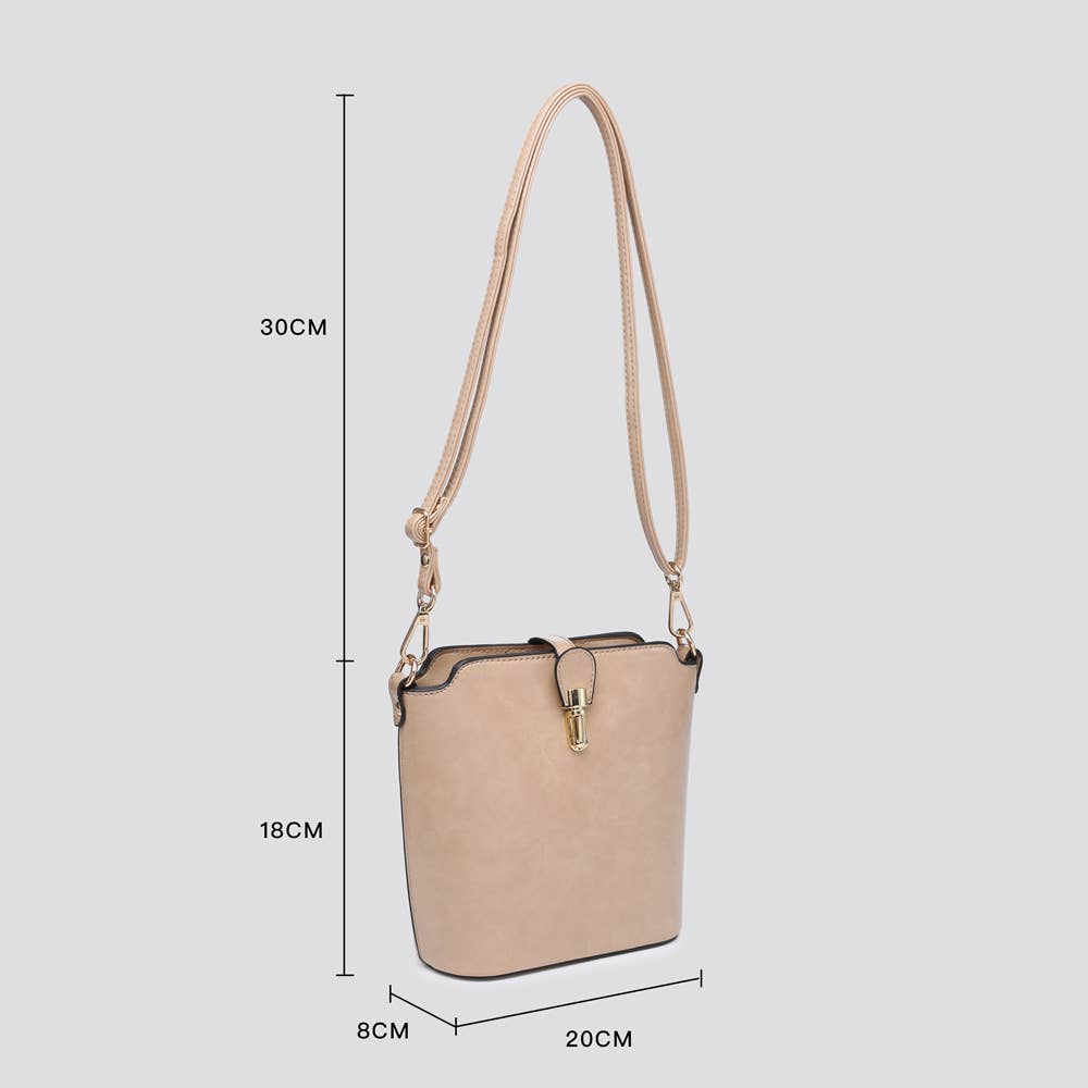 Premium Grade Vegan Leather Crossbody Bag # JNY2157S2526: PINK