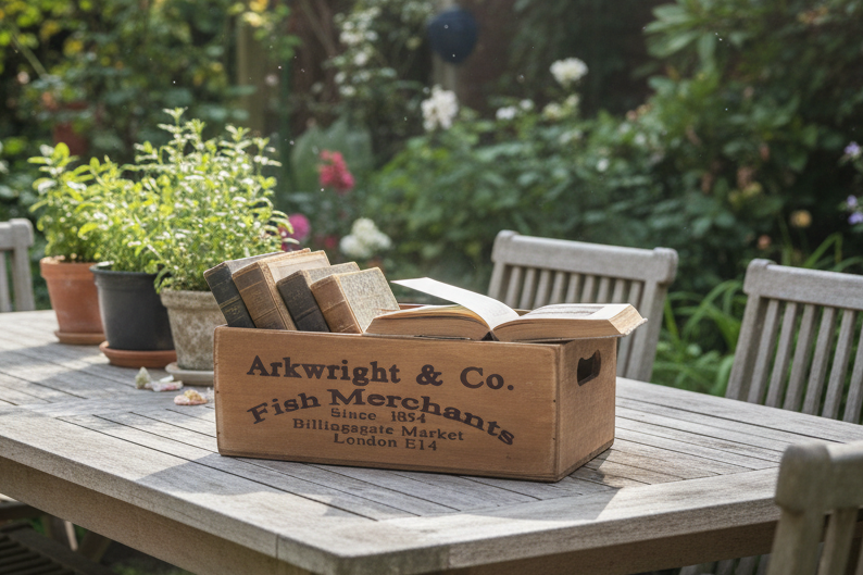 Antiqued "Billingsgate Market" Wooden Box
