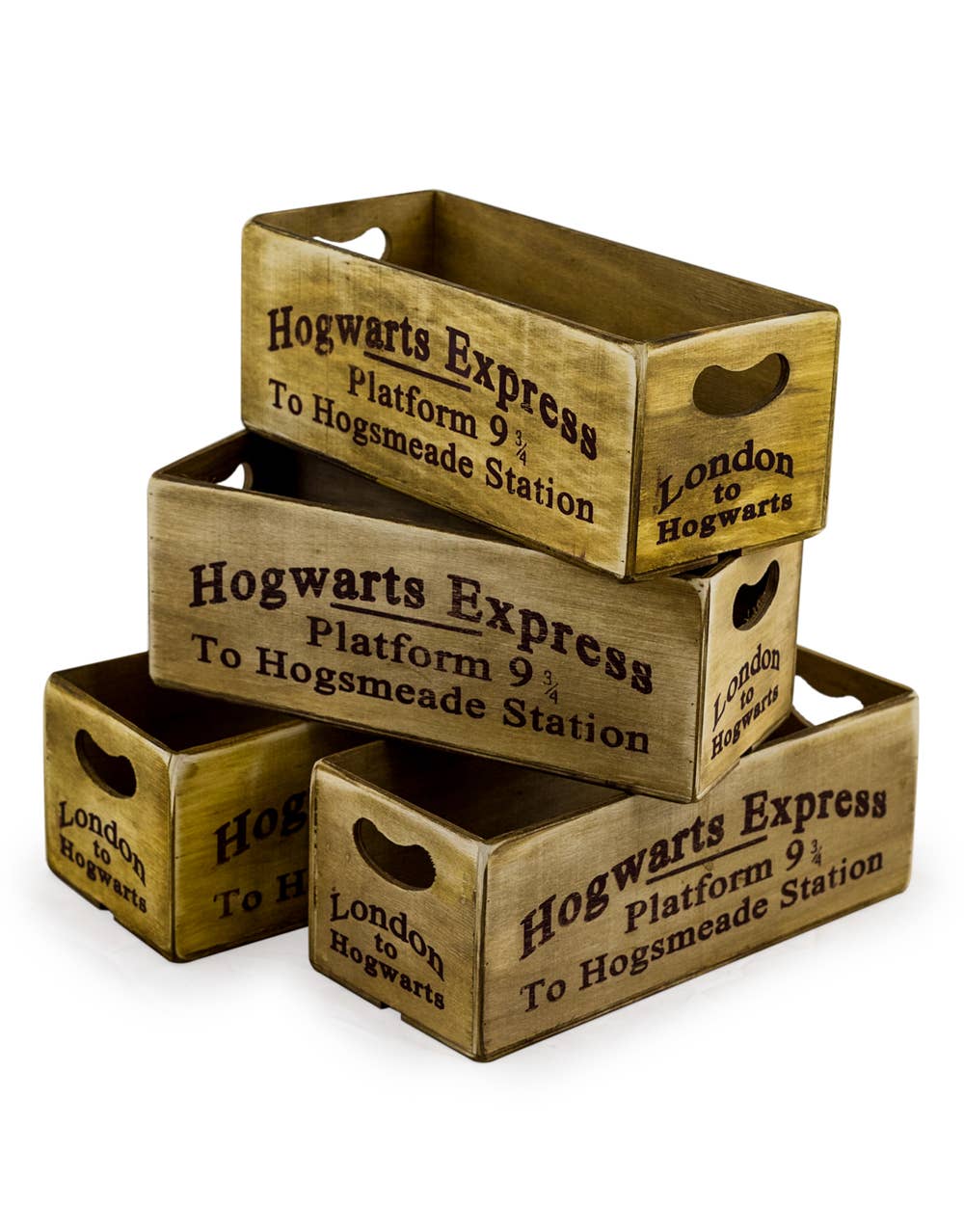 Antiqued "Platform 9 & 3/4" Wooden Box