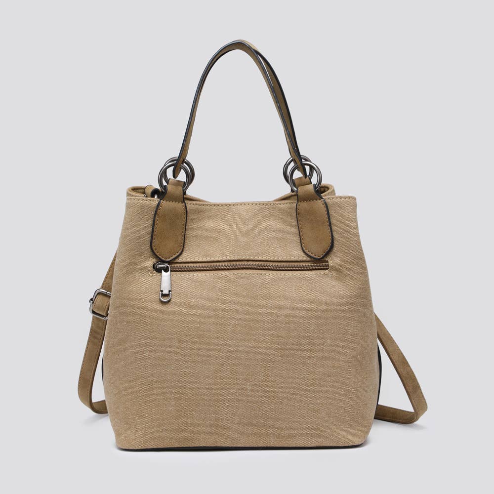 2290 Canvas Star Tote Bag: PINK