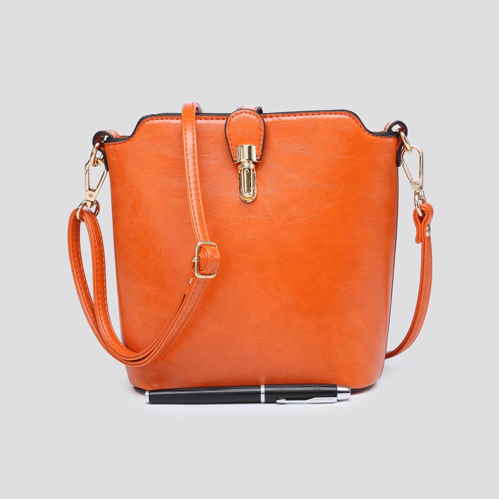 Premium Grade Vegan Leather Crossbody Bag # JNY2157S2526: PINK