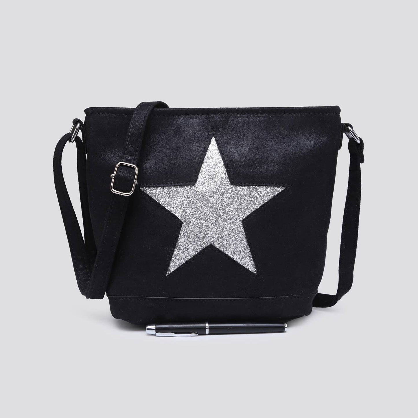 Fabric Star Small Crossbody Bag # 1191: PINK