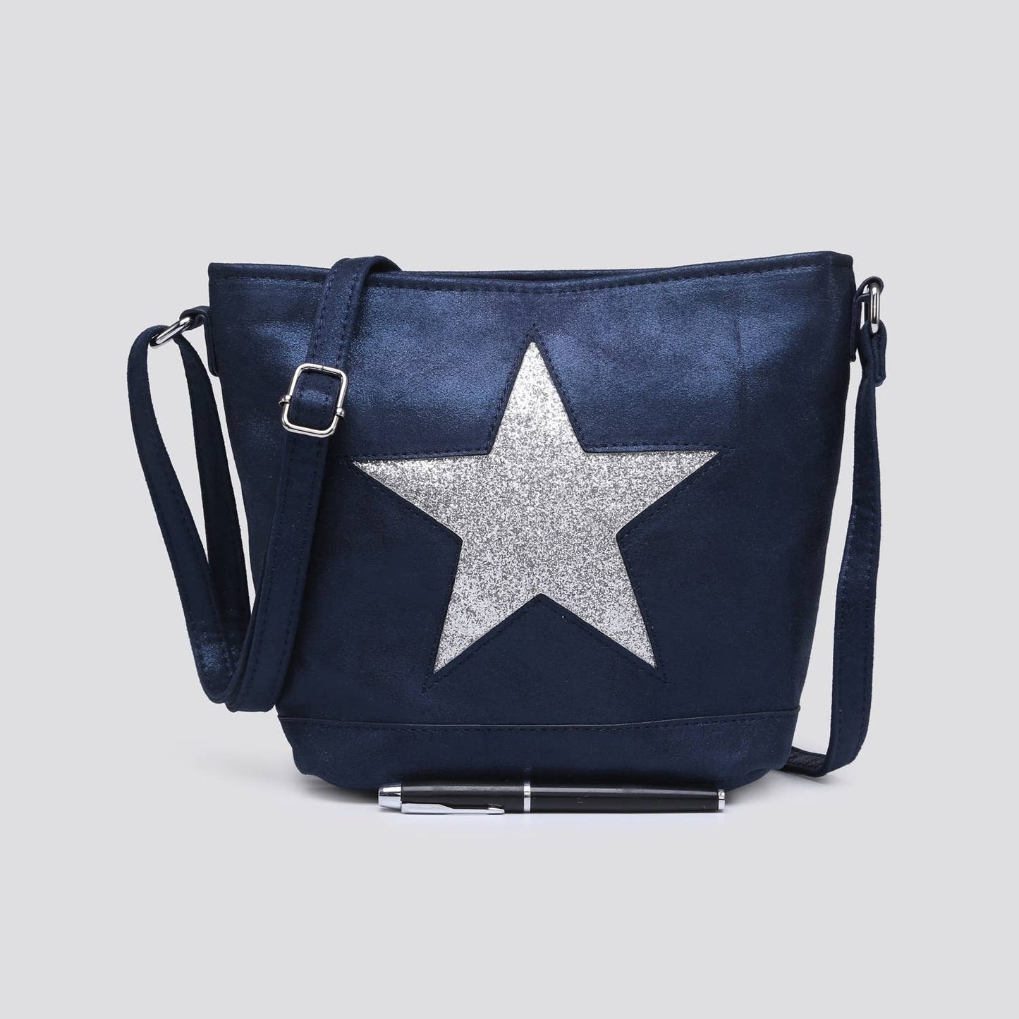 Fabric Star Small Crossbody Bag # 1191: PINK