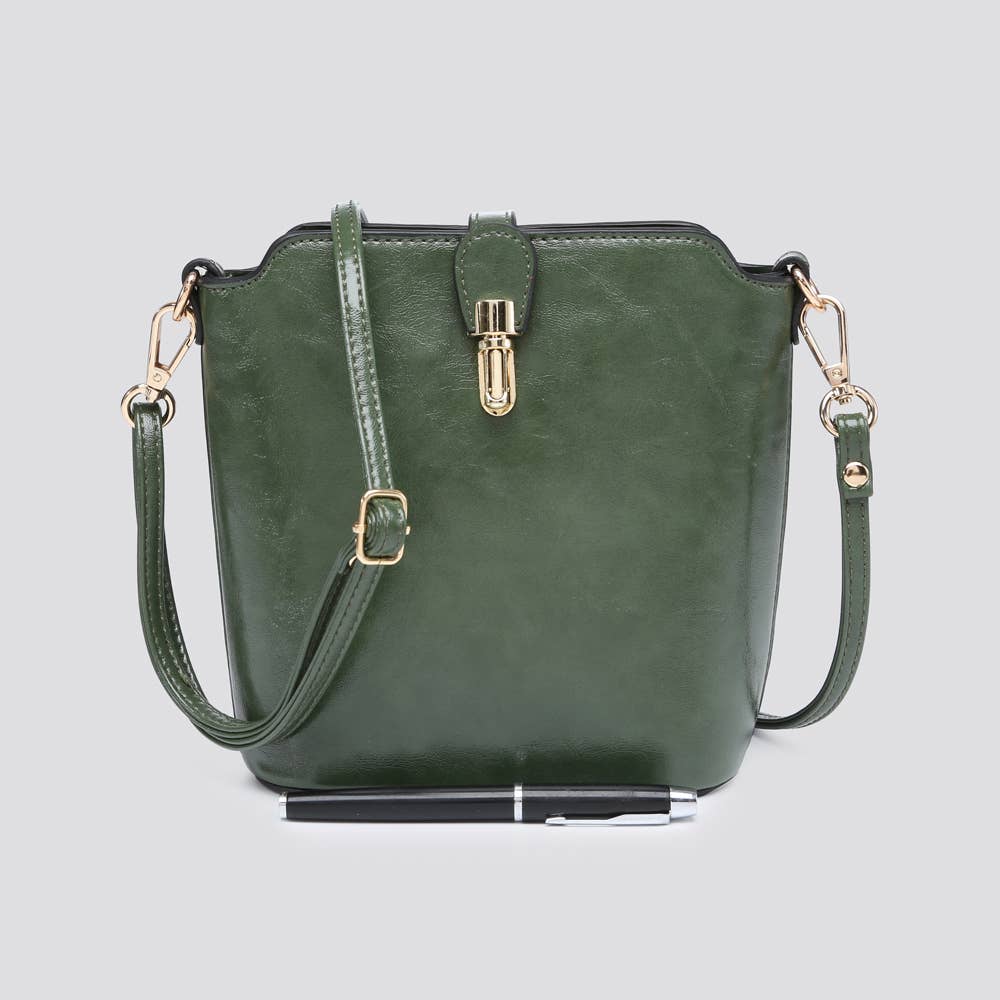 Premium Grade Vegan Leather Crossbody Bag # JNY2157S2526: PINK