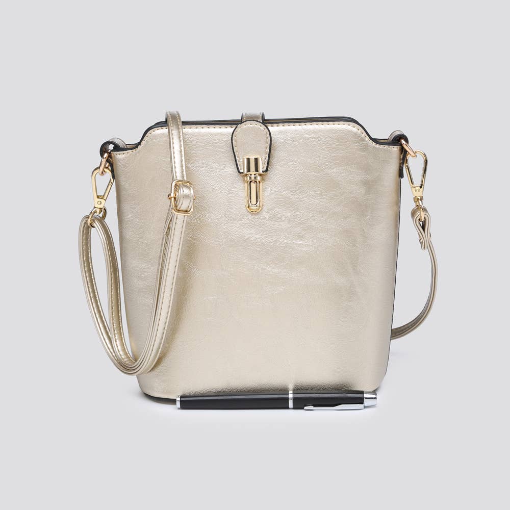 Premium Grade Vegan Leather Crossbody Bag # JNY2157S2526: PINK