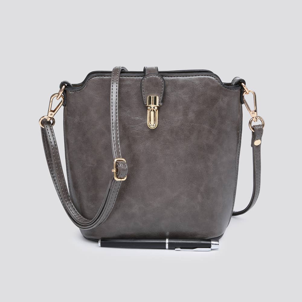 Premium Grade Vegan Leather Crossbody Bag # JNY2157S2526: PINK
