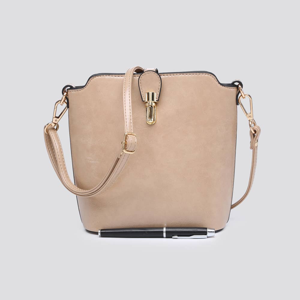 Premium Grade Vegan Leather Crossbody Bag # JNY2157S2526: PINK