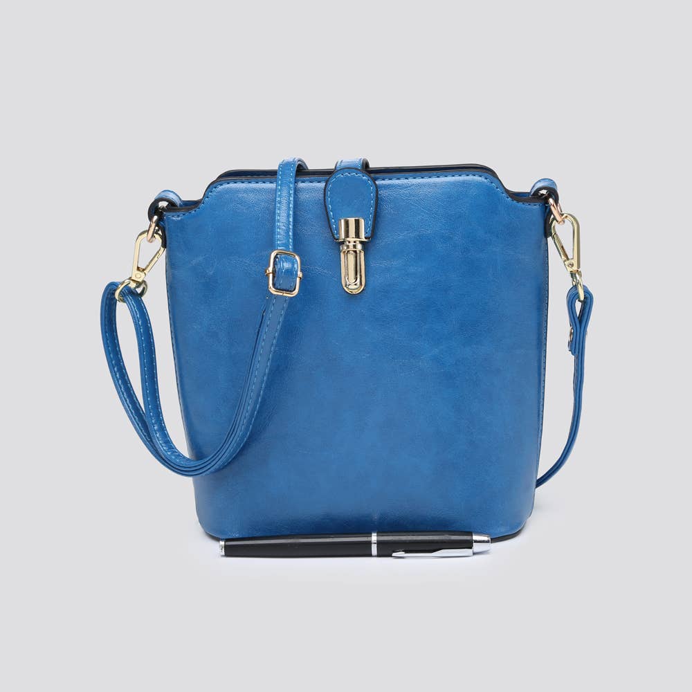 Premium Grade Vegan Leather Crossbody Bag # JNY2157S2526: PINK