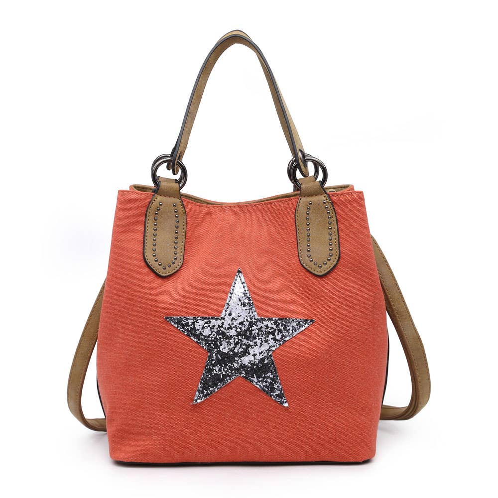 2290 Canvas Star Tote Bag: NUDE